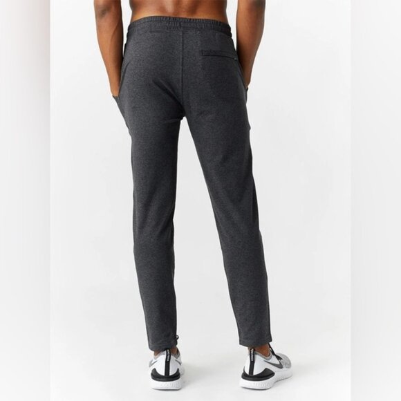 Vuori Men's Ponto Performance Pant Charcoal Heather - Picture 4 of 10